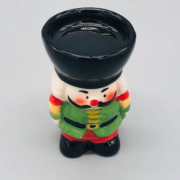 Christmas Nutcracker Tea Candle Holder 3" Tall And Gift Box READ - Picture 6 of 7